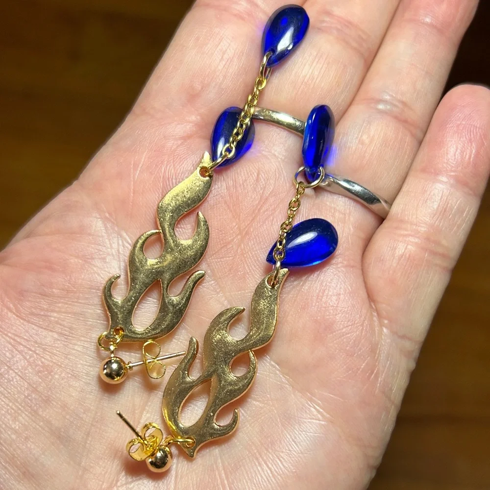 3/$25 Fire Dangle Earrings - Picture 2 of 4